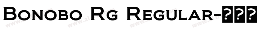 Bonobo Rg Regular字体转换